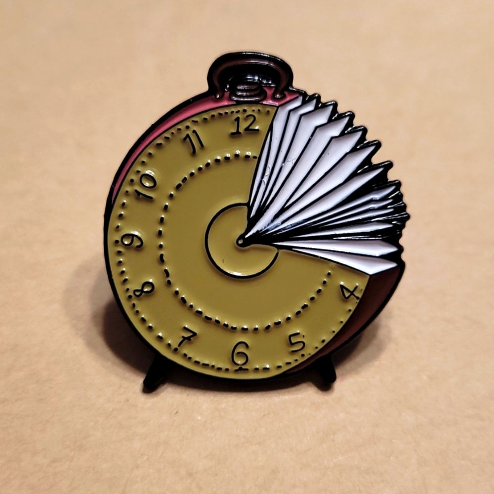 Pin: time to read / book clock